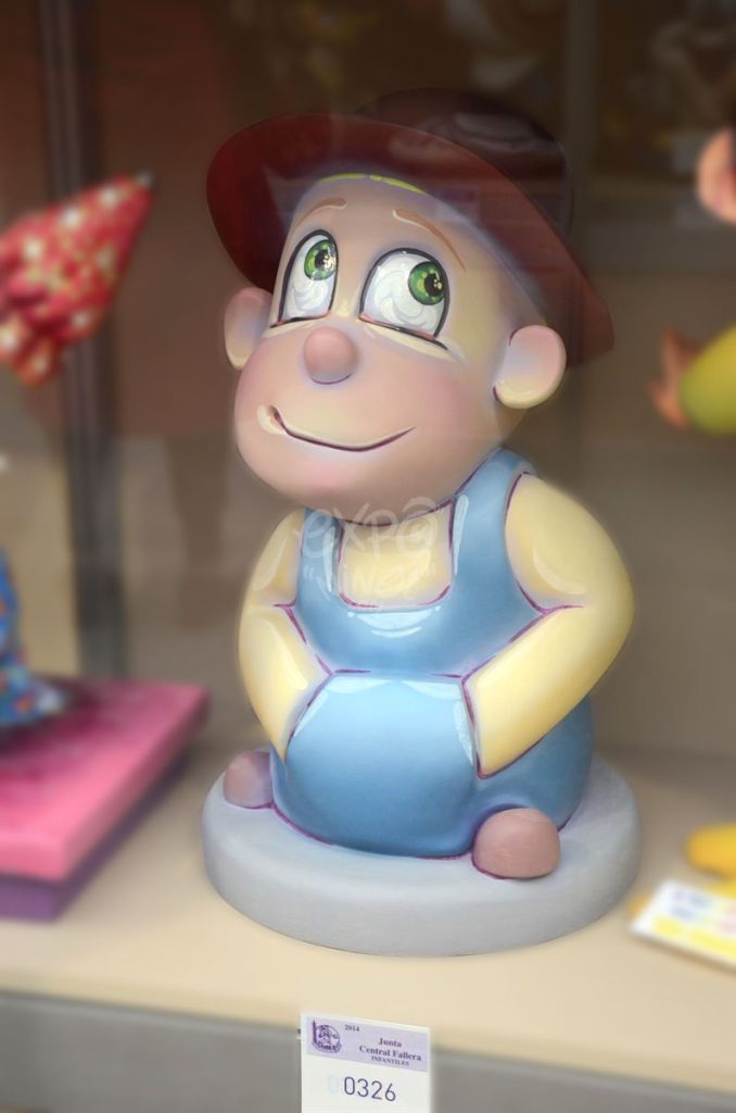 Año 2014, falla Hellín, Pedro de Luna, sección quinta Infantil, Artista: José Ibor Peiró.