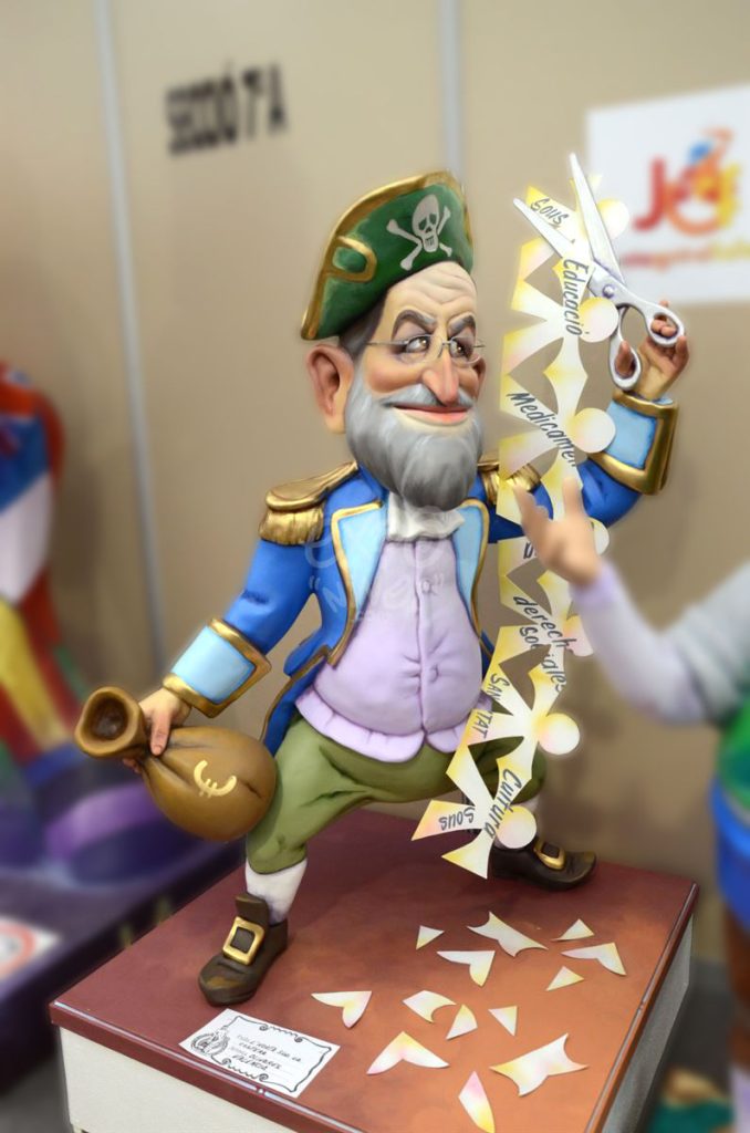 Año 2014, falla Horta Sud, La Costera, sección séptima b, Artista: Francisco Olivares, Juan Valencia.