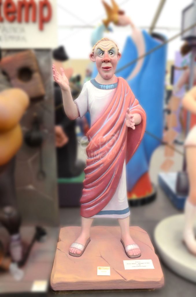 Año 2014, falla Isaac Peral, Méndez Nuñez, sección cuarta a, Artista: Francisco Fuentes Moreno.