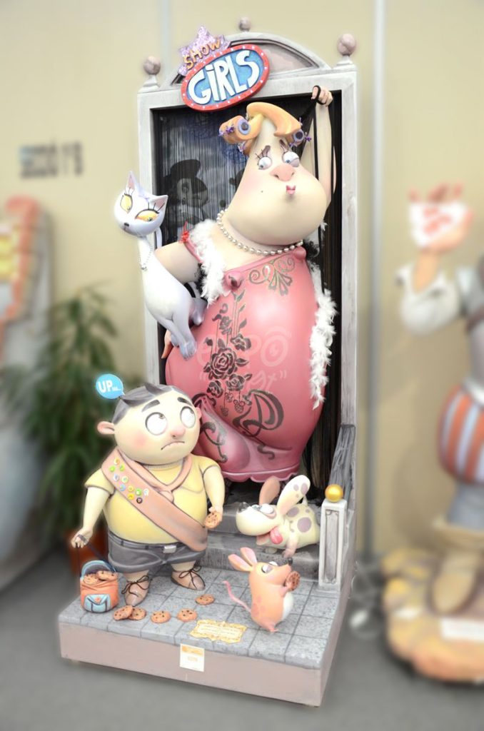 Año 2014, falla Joaquín Costa, Conde Altea, sección segunda a, Artista: Javier Álvarez-Sala Salinas.