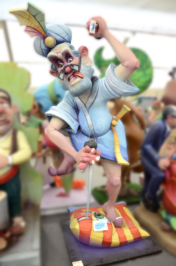 Año 2014, falla José Soto Micó, Síndico Mocholí, sección cuarta b, Artista: Óscar Serrano Navarro.
