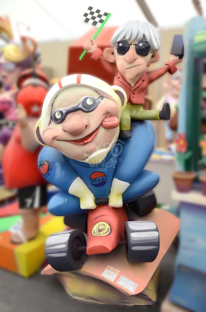 Año 2014, falla Luis Lamarca, Velázquez, sección tercera b, Artista: Francisco Borja Ripollés.