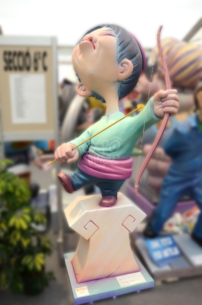 Año 2014, falla Málaga, Doctor Montoro, sección sexta c, Artista: Victor Caballero Gutiérrez.