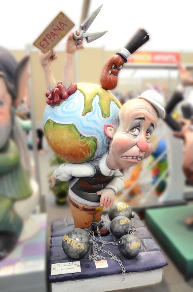 Año 2014, falla María Ros, Manuel Iranzo, sección sexta b, Artista: Luis Espinosa Olmos.