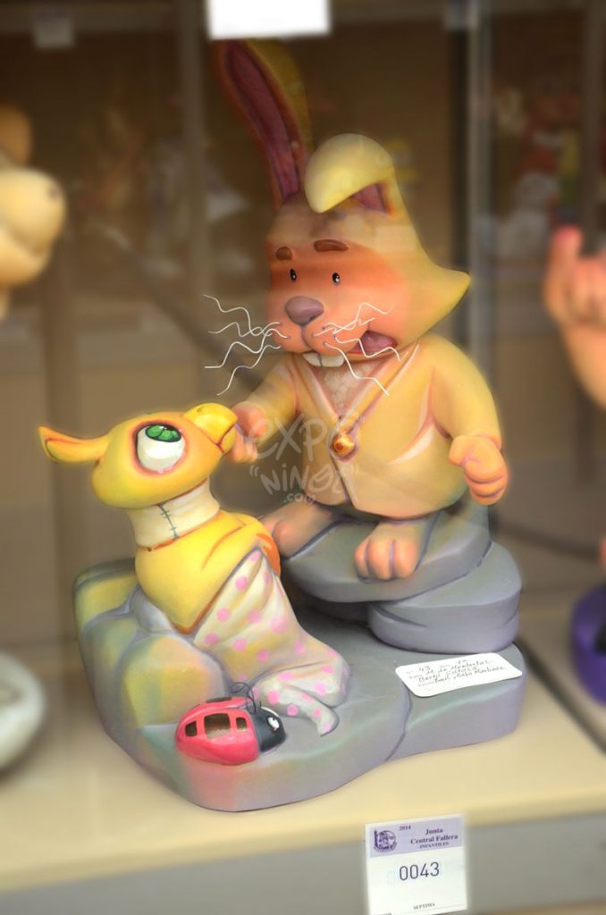 Año 2014, falla Marqués Montortal, Berni Catalá, sección séptima Infantil, Artistas: Rafael Martínez Reig, Raúl Martínez Ruíz.