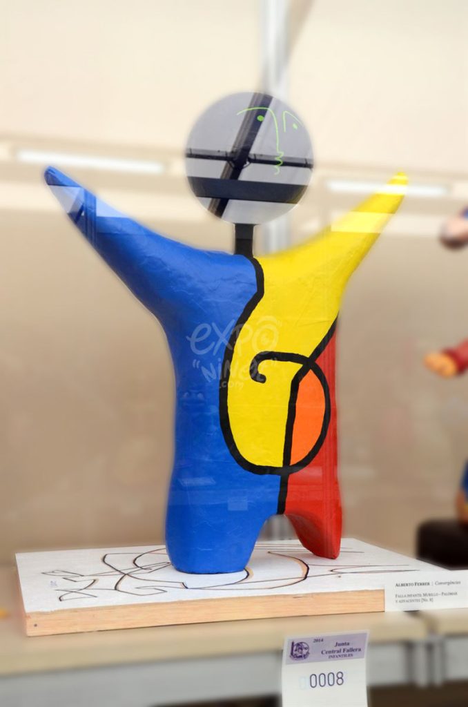 Año 2014, falla Murillo, Palomar, sección decimosexta Infantil, Artista: Alberto Ferrer García.