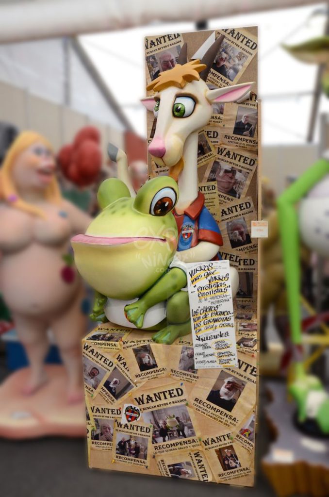 Año 2014, falla Obispo Jaime Pérez, Luis Oliag, sección tercera b, Artista: Armando Serra Cortés.