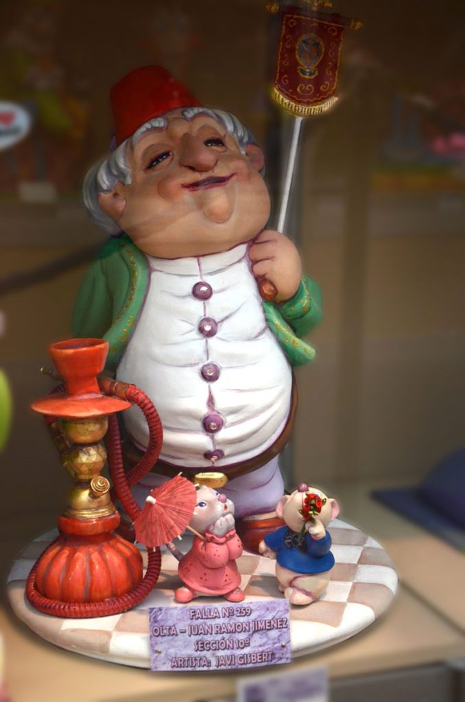 Año 2014, falla Oltá, Juan Ramón Jiménez, sección décima Infantil, Artista: Javier Gisbert Rodríguez.