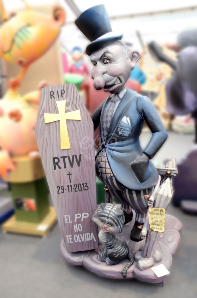 Año 2014, falla Oltá, Juan Ramón Jiménez, sección tercera a, Artista: Sergio Edo Llopis.