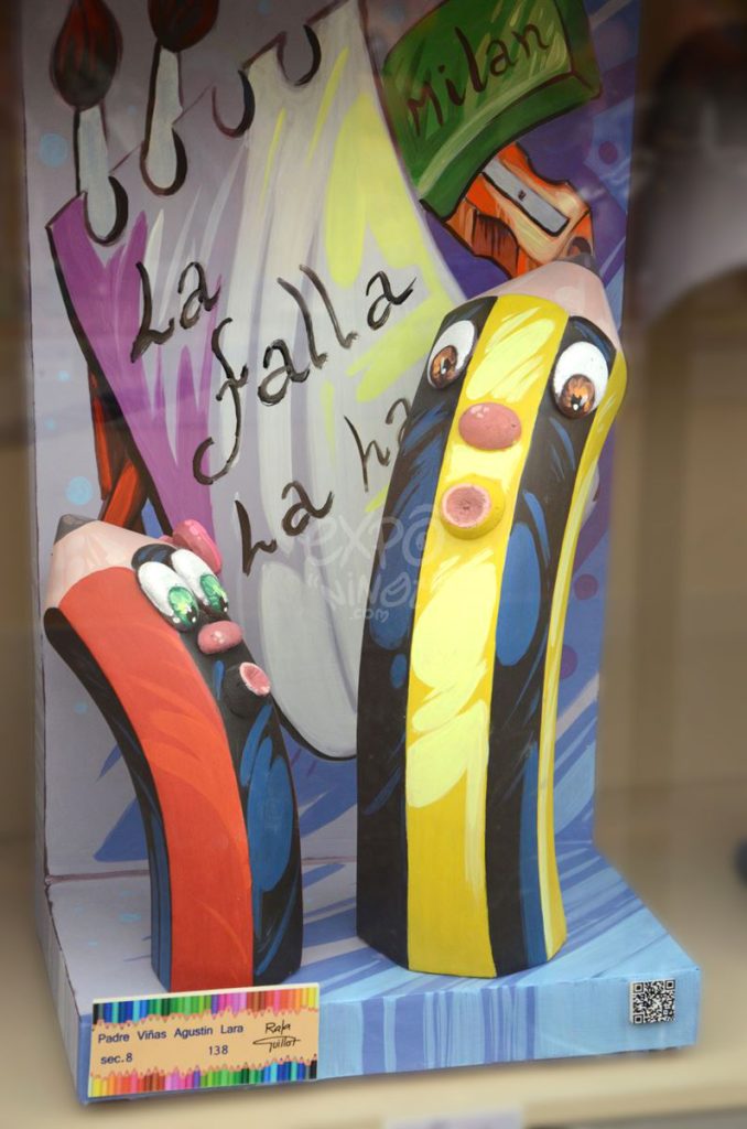 Año 2014, falla Padre Viñas, Agustín Lara, sección octava Infantil, Artista: Rafael Guillot Comeche.