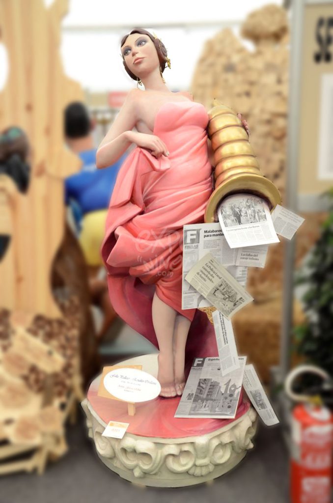 Año 2014, falla Palleter, Erudito Orellana, sección tercera b, Artista: Hermanos García Ribas.