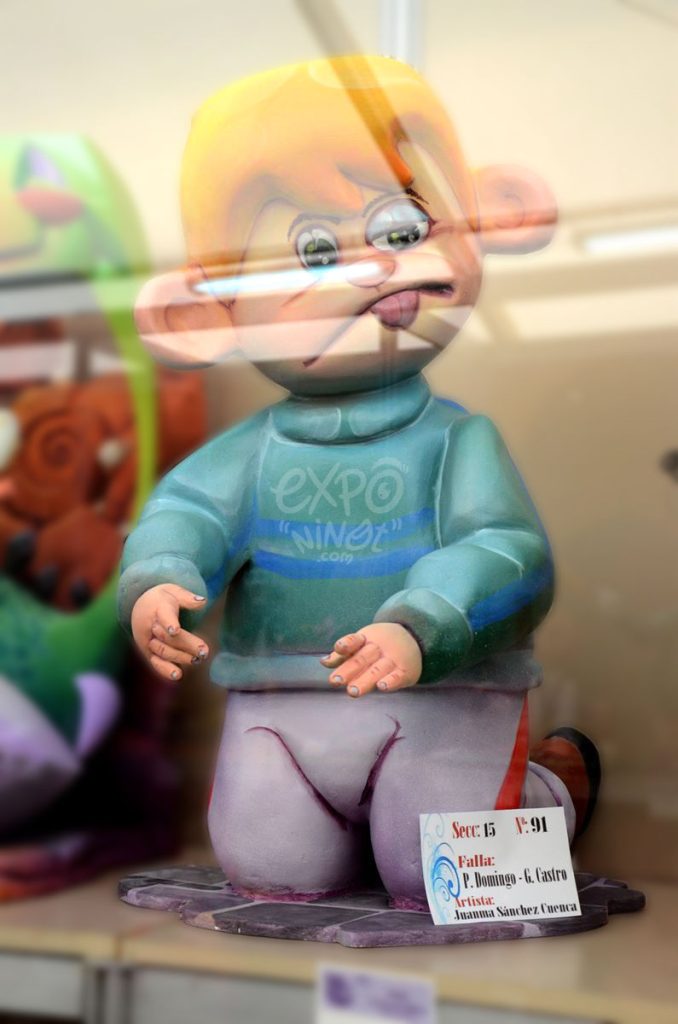 Año 2014, falla Pintor Domingo, Guillén de Castro, sección decimoquinta Infantil, Artista: Juanma Sánchez Cuenca.