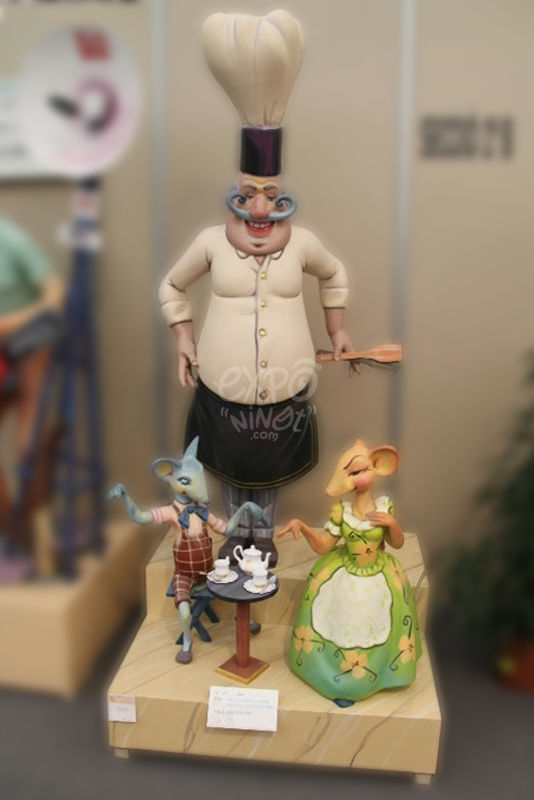 Año 2014, falla Pintor Salvador Abril, Pedro III el Grande, sección segunda b, Artista: Fede Ferrer García.