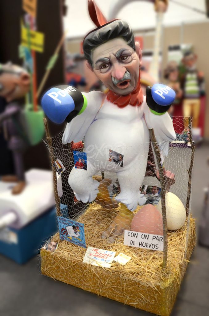 Año 2014, falla Pizarro, Cirilo Amorós, sección quinta a, Artista: Francisco Mesado Poveda.