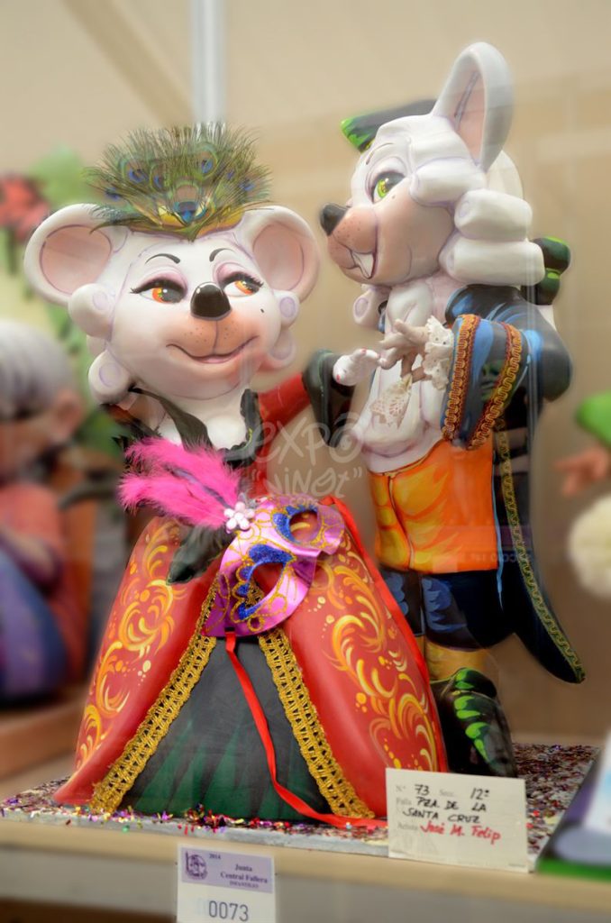 Año 2014, falla Plaza de Santa Cruz, sección duodécima Infantil, Artista: José Manuel Felip Gómez.