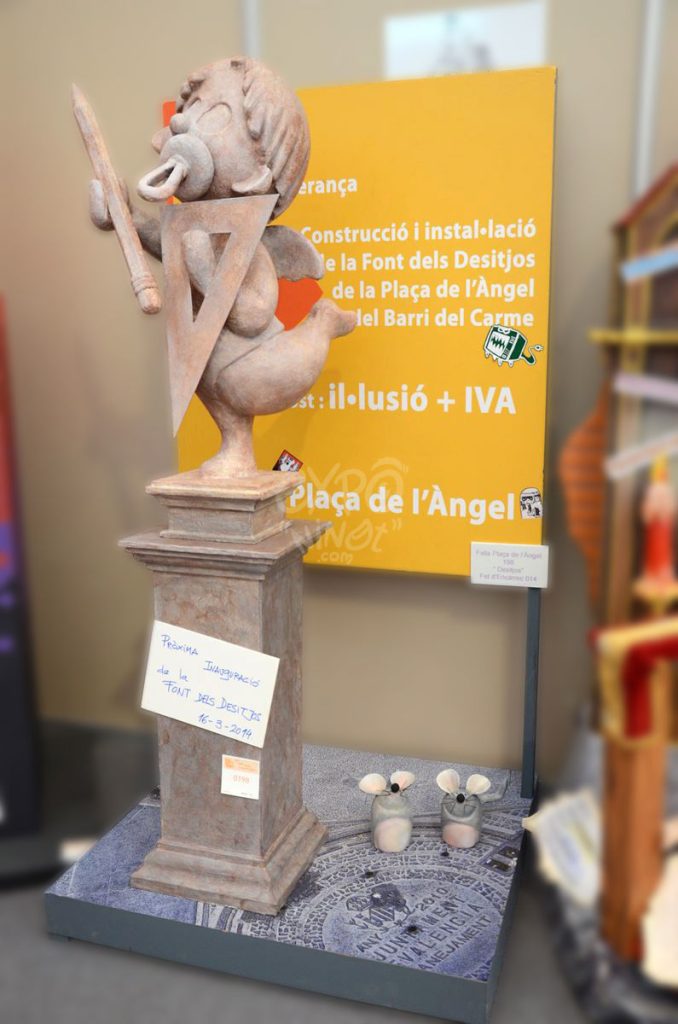 Año 2014, falla Plaza del Ángel, sección sexta c, Artista: Fet d´Encàrrec.