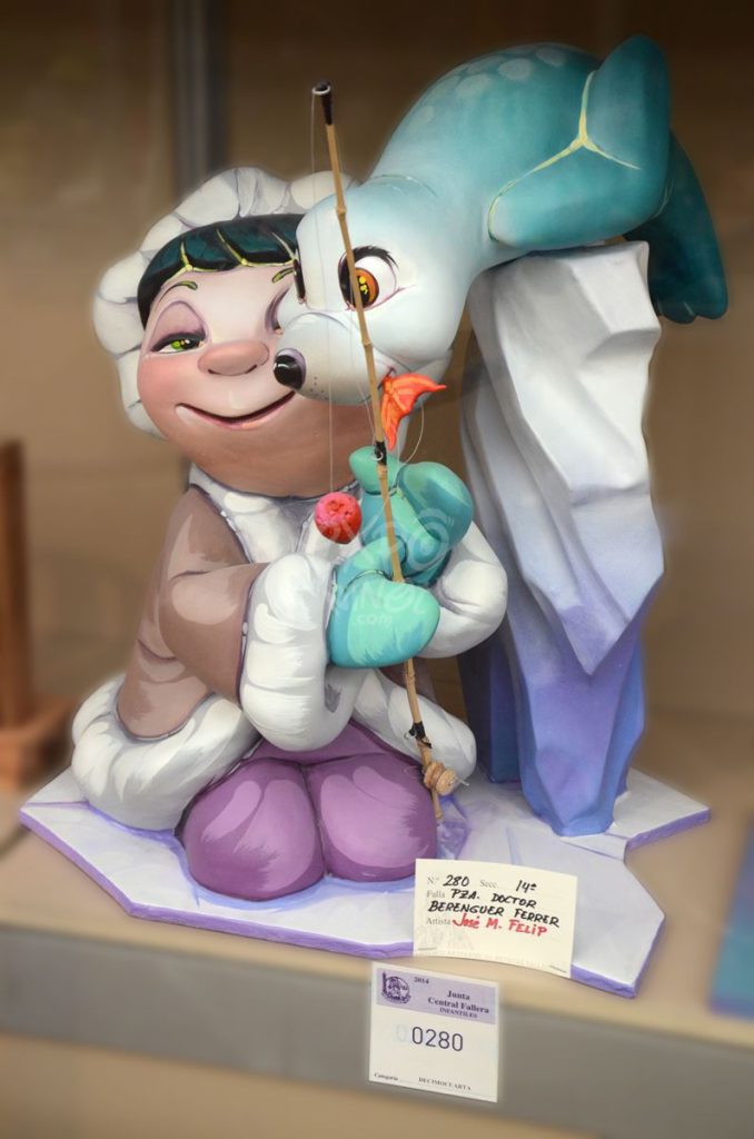 Año 2014, falla Plaza Doctor Berenguer Ferrer, sección decimocuarta Infantil, Artista: José Manuel Felip Gómez.