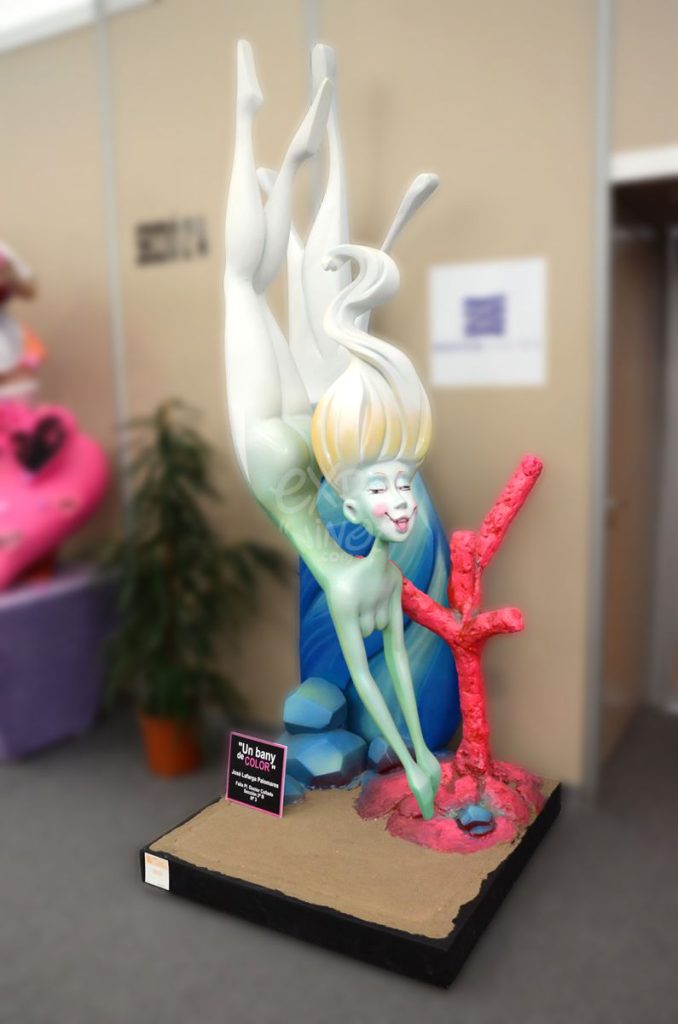 Año 2014, falla Plaza Doctor Collado, sección segunda b, Artista: José Lafarga Palomares.