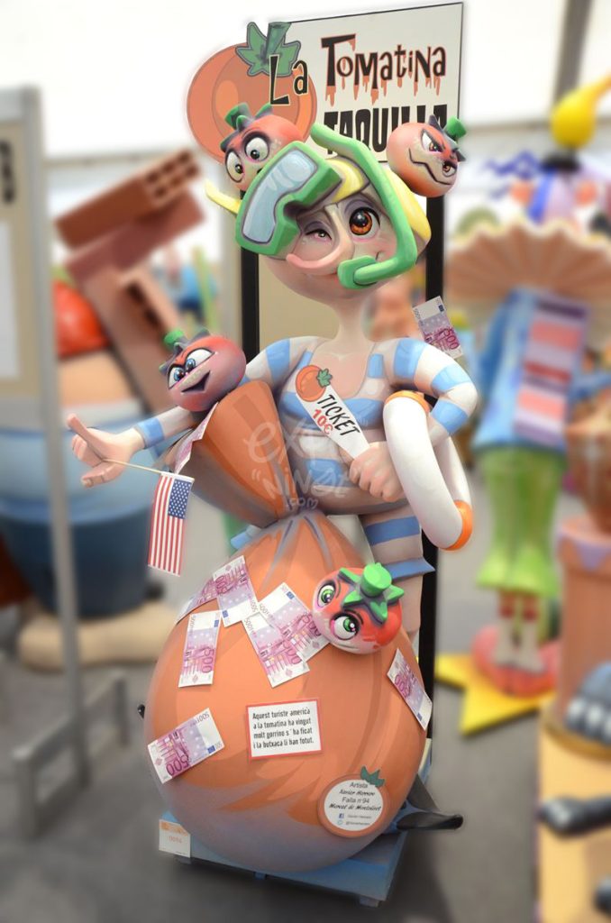Año 2014, falla Plaza Mercado de Monteolivete, sección primera b, Artista: Xavier Herrero Martínez.