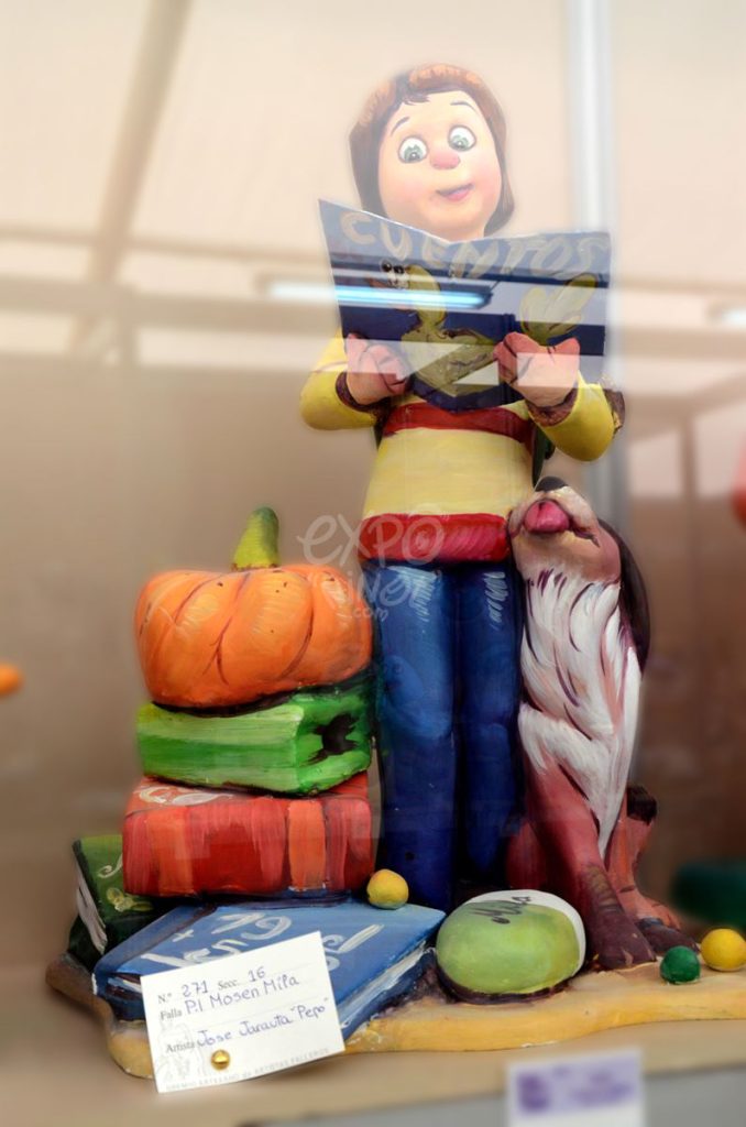 Año 2014, falla Plaza Mosen Mila, sección decimosexta Infantil, Artista: José Jarauta Navajas “Pepo”.