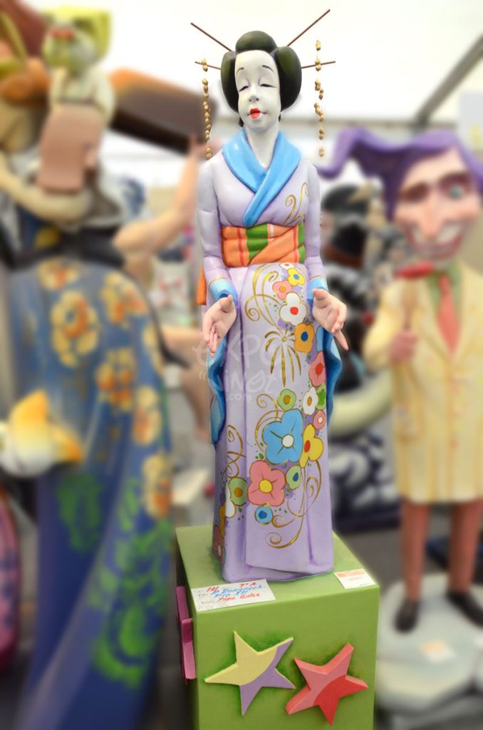 Año 2014, falla Plaza Padre Domenech, Avenida Pio doce, sección séptima a, Artista: José Sales Asián.