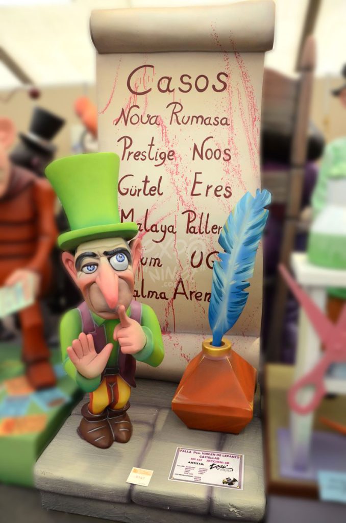 Año 2014, falla Plaza Virgen de Lepanto, sección tercera b, Artista: Toni Fornes Quijano.