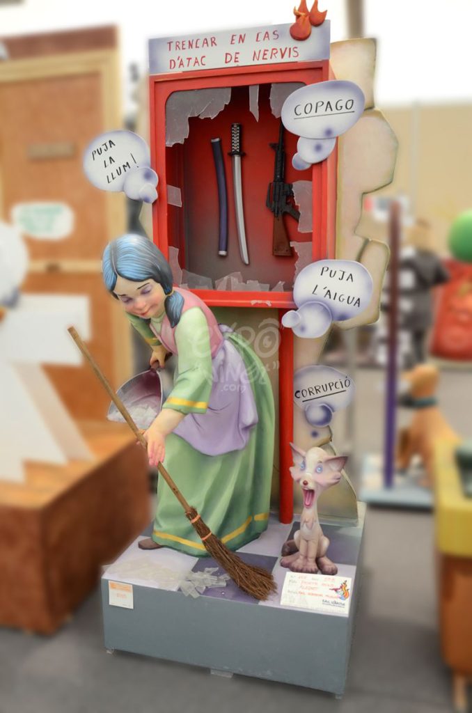 Año 2014, falla Poeta Asins, Alegret, Puzol «Els Jovenils», sección quinta b, Artista: Raul Sebastián Falaguera.
