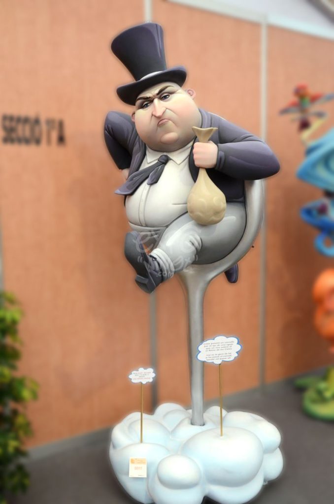 Año 2014, falla Quart, Palomar, sección primera a, Artista: José Manuel Gramaje Listerri.