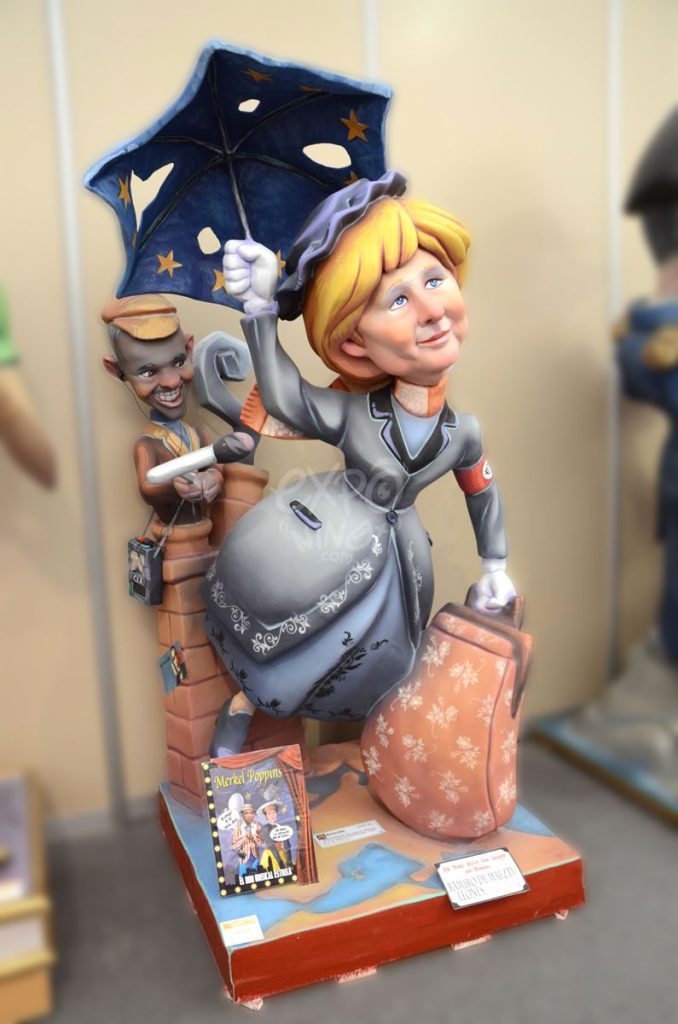 Año 2014, falla Ramiro de Maeztu, Los Leones, sección primera b, Artista: José Jarauta Navajas “Pepo”.