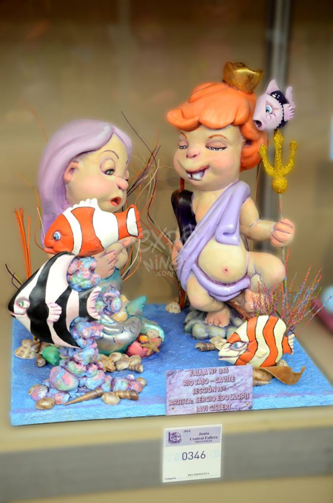 Año 2014, falla Rio Tajo, Cavite, sección decimosexta Infantil, Artistas: Javier Gisbert Rodríguez, Sergio Edo Llopis.