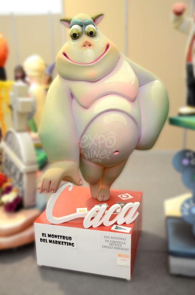 Año 2014, falla San Antonio, sección quinta a, Artista: Emilio Miralles Ferrero.