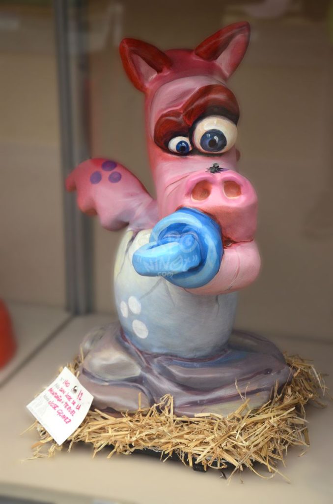Año 2014, falla San José de la Montaña, Teruel, sección duodécima Infantil, Artista: José Luis Gómez Mira.