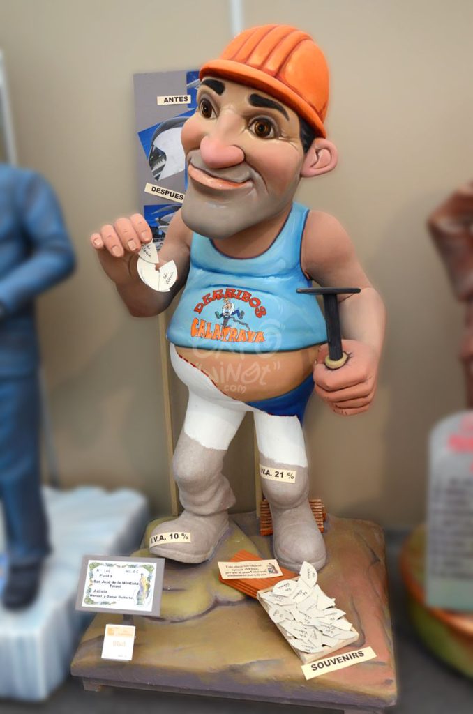 Año 2014, falla San José de la Montaña, Teruel, sección sexta c, Artista: Manuel Guitarte Bulls.