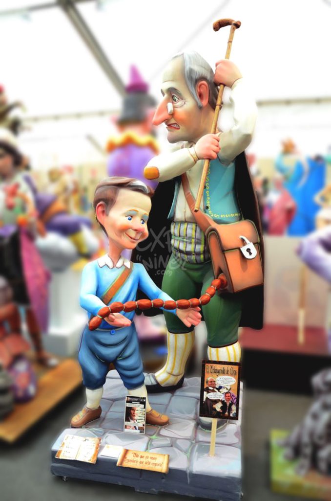 Año 2014, falla San Juan Bosco, Duque de Mandas, sección segunda b, Artista: José Jarauta Navajas “Pepo”.