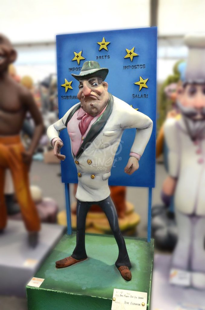 Año 2014, falla San Miguel, Plaza de Vicente Iborra, sección séptima c, Artista: José Francisco Espinosa Aguilar.