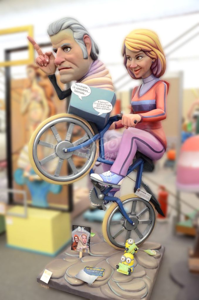 Año 2014, falla San Vicente Mártir, Pianista Amparo Iturbi, sección quinta a, Artista: José Jarauta Navajas “Pepo”.