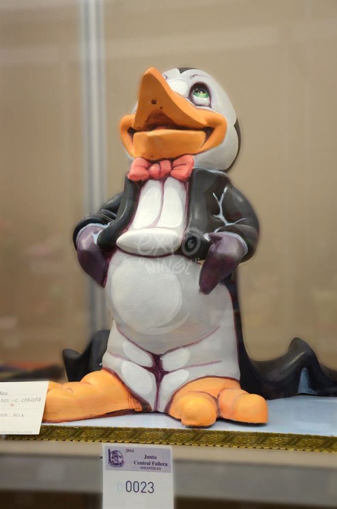 Año 2014, falla Tomasos, Carlos Cervera, sección séptima Infantil, Artista: Salva Dolz Rubio.