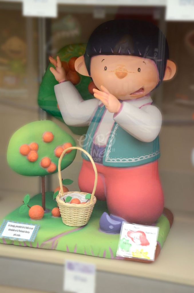 Año 2014, falla Tres Forques, Cuenca, Pérez Galdós, sección octava Infantil, Artista: Álvaro Guija Moreno.