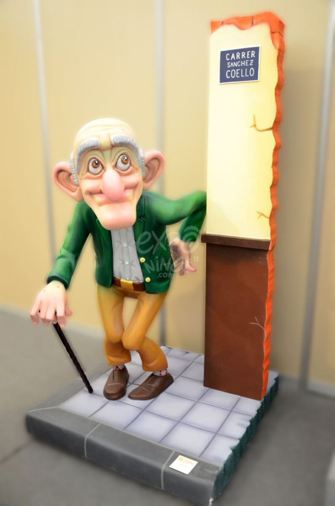 Año 2014, falla Vidal de Canelles, Sánchez Coello, sección quinta a, Artista: Fernando Martínez.