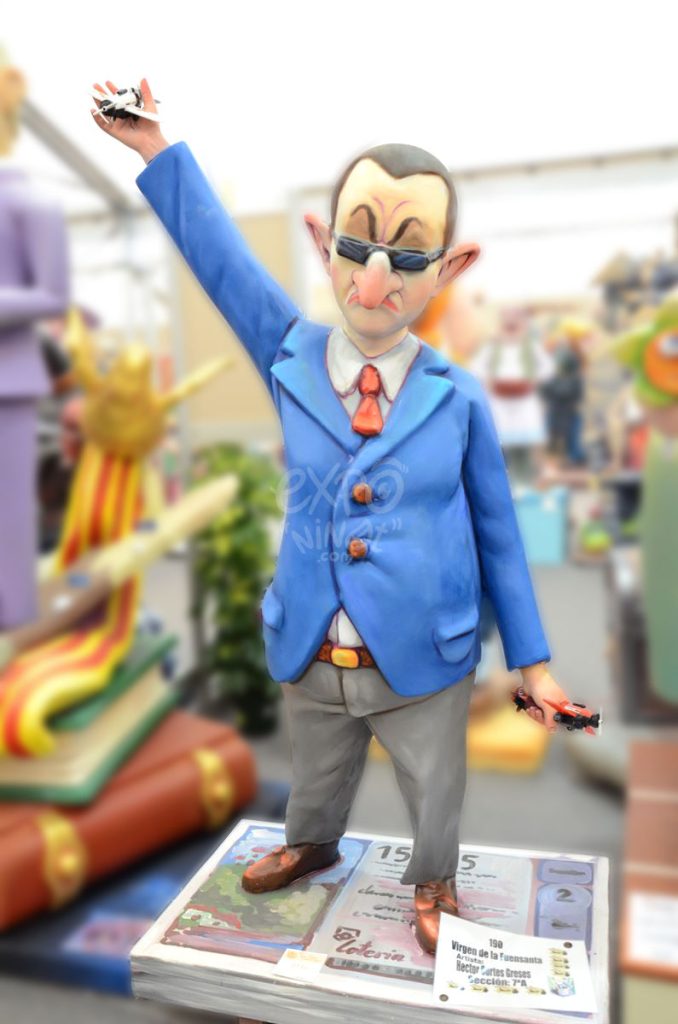 Año 2014, falla Virgen de la Fuensanta, sección séptima a, Artista: Fernando Urios Aigües.