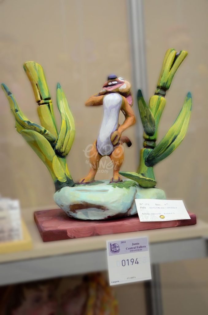 Año 2014, falla Visitación, Orihuela, sección cuarta Infantil, Artista: Vicente Torres Sánchez.