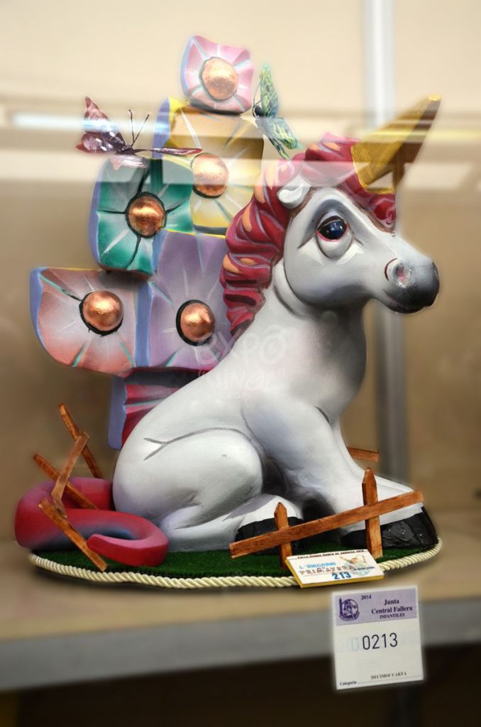 Año 2014, falla Vivons, Romeu de Corbera, sección decimocuarta Infantil, Artista: Luis Manuel Lozano Aracil.