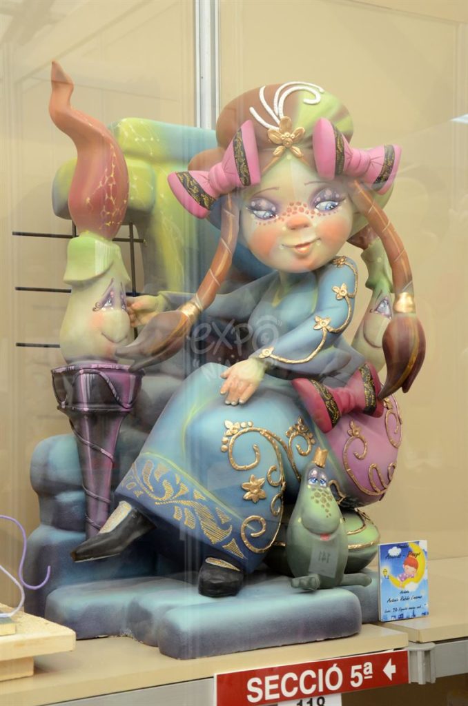 Año 2015, falla Acacias, Picayo, sección quinta Infantil, Artista: Antonio Rubiño.