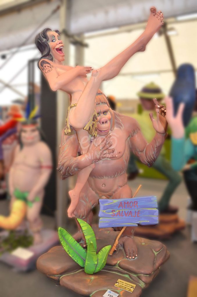 Año 2015, falla Barraca, Travesía Iglesia Rosario, sección cuarta b, Artista: Vicente Albert García.