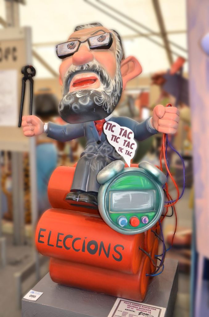 Año 2015, falla Camino Barcelona, Travesía Moncada, sección quinta a, Artista: Toni Fornes Quijano.