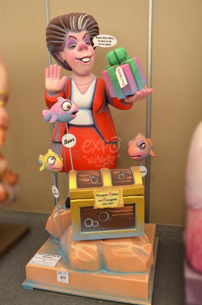 Año 2015, falla Camino Nuevo Picanya, Nicolau Primitiu, sección segunda a, Artista: Xavier Herrero Martínez.