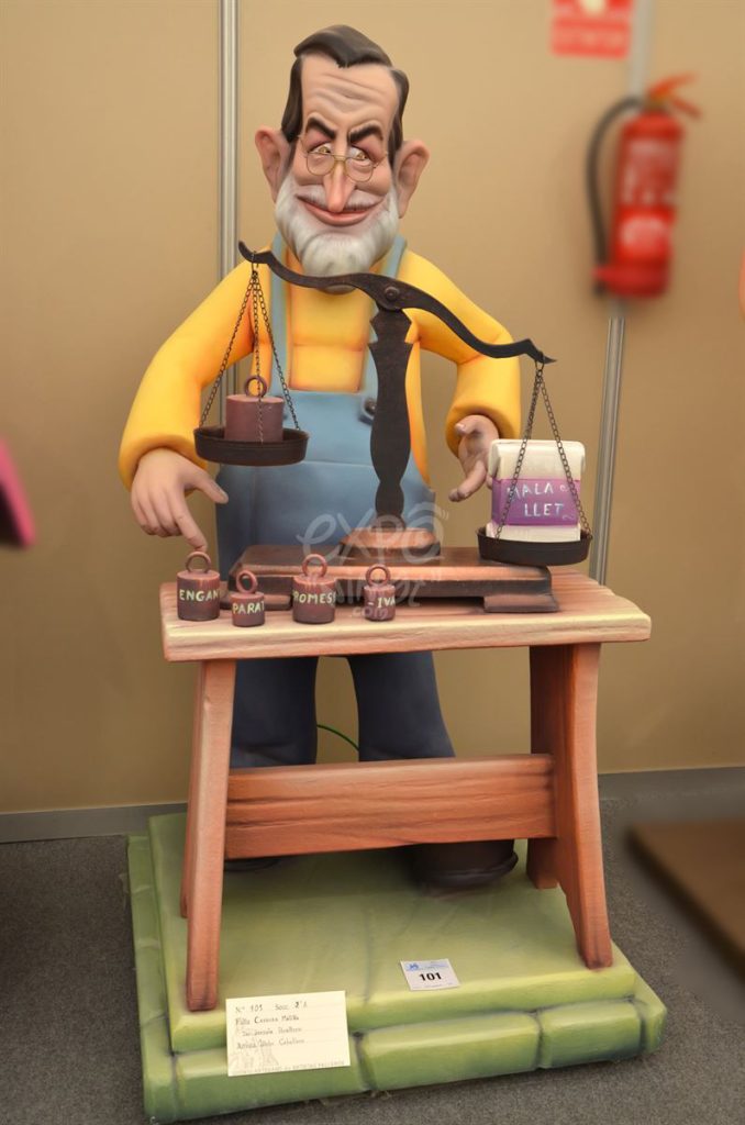 Año 2015, falla Carretera Malilla, Ingeniero Joaquín Benlloch, sección segunda a, Artista: Victor Caballero Gutiérrez.