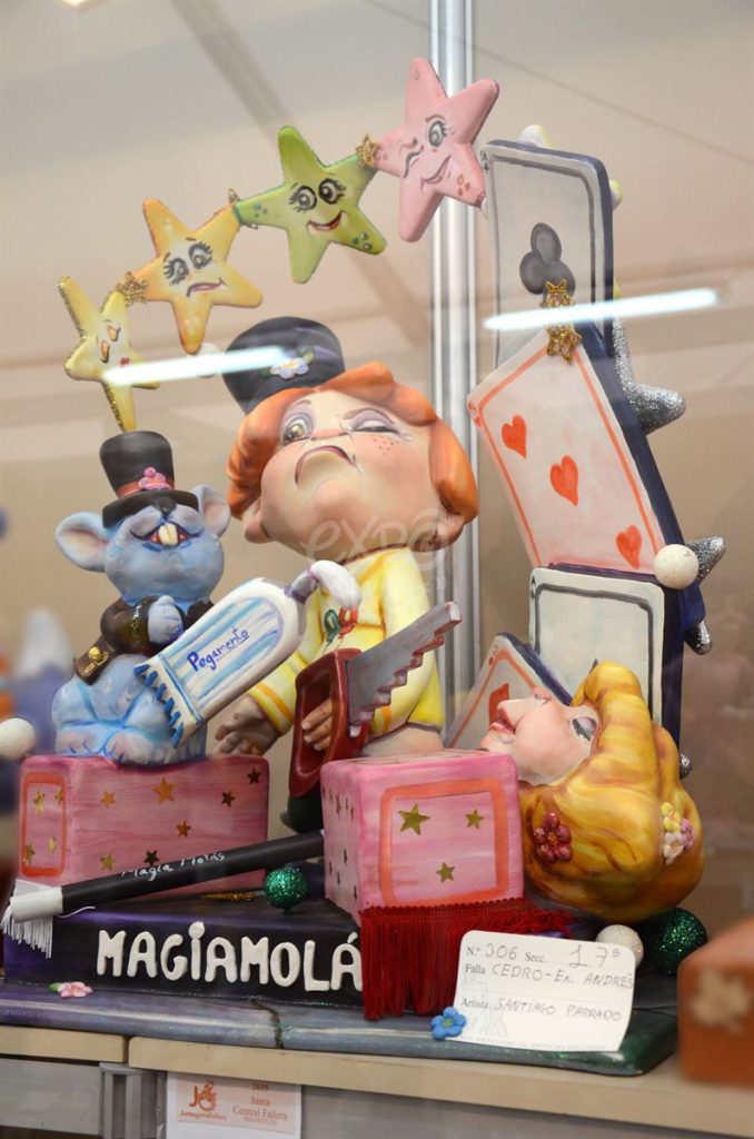 Año 2015, falla Cedro, Explorador Andrés, sección decimoséptima Infantil, Artista: Santiago Parrado Dobón.