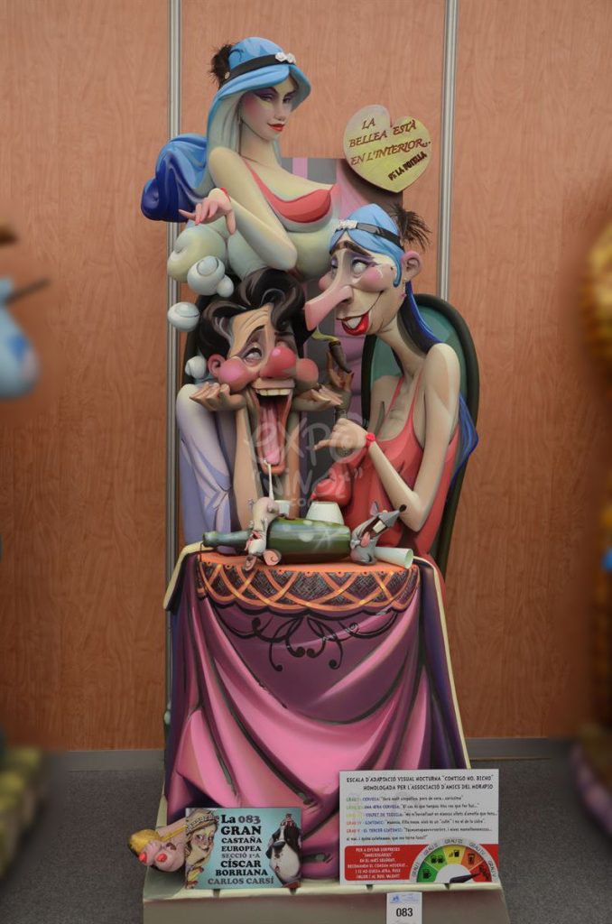 Año 2015, falla Ciscar, Burriana, sección primera a, Artista: Carlos Carsí García.