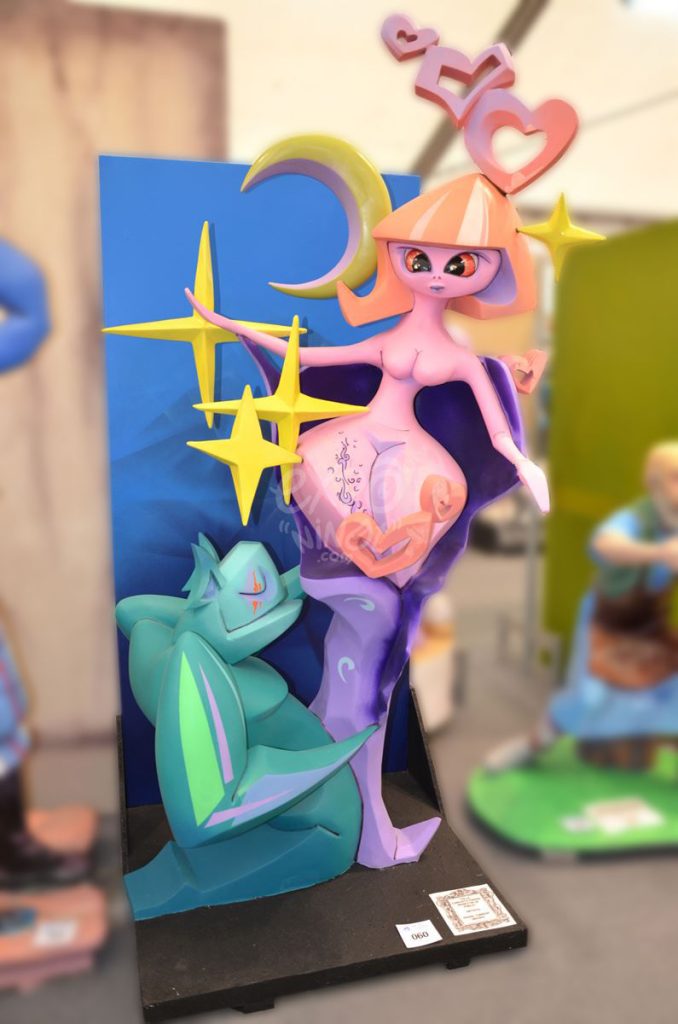 Año 2015, falla Conchita Piquer, Monestir de Poblet, sección séptima b, Artista: Jaime Torrent Arenas.